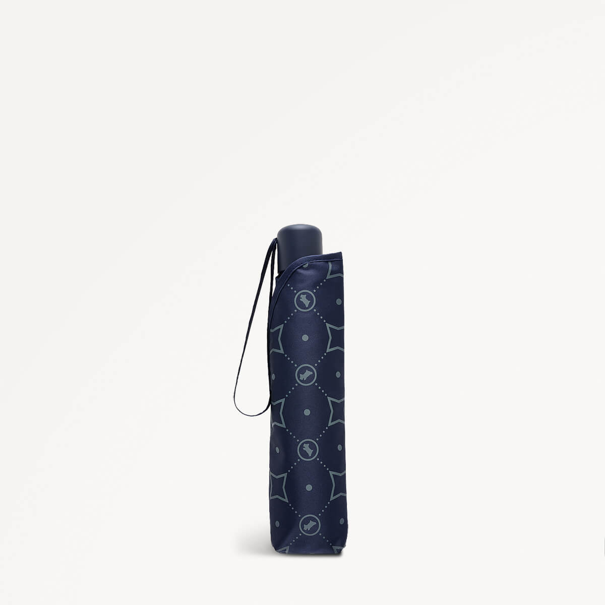 Radley Monogram Fabric Superlite Responsible Umbrella in Ink - 110457
