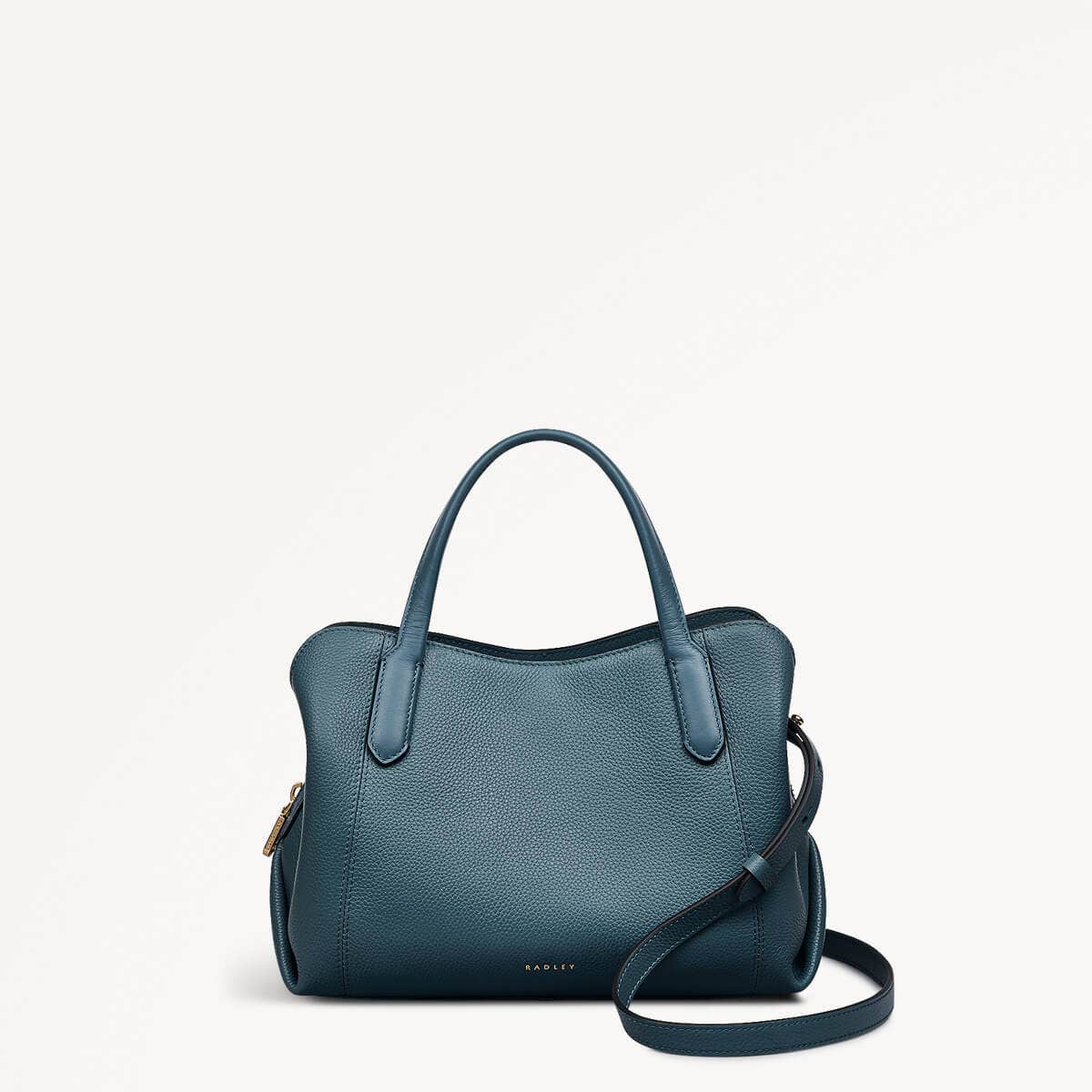 Provence Avenue Leather Small Zip Around Grab Bag in Uniform - 110477