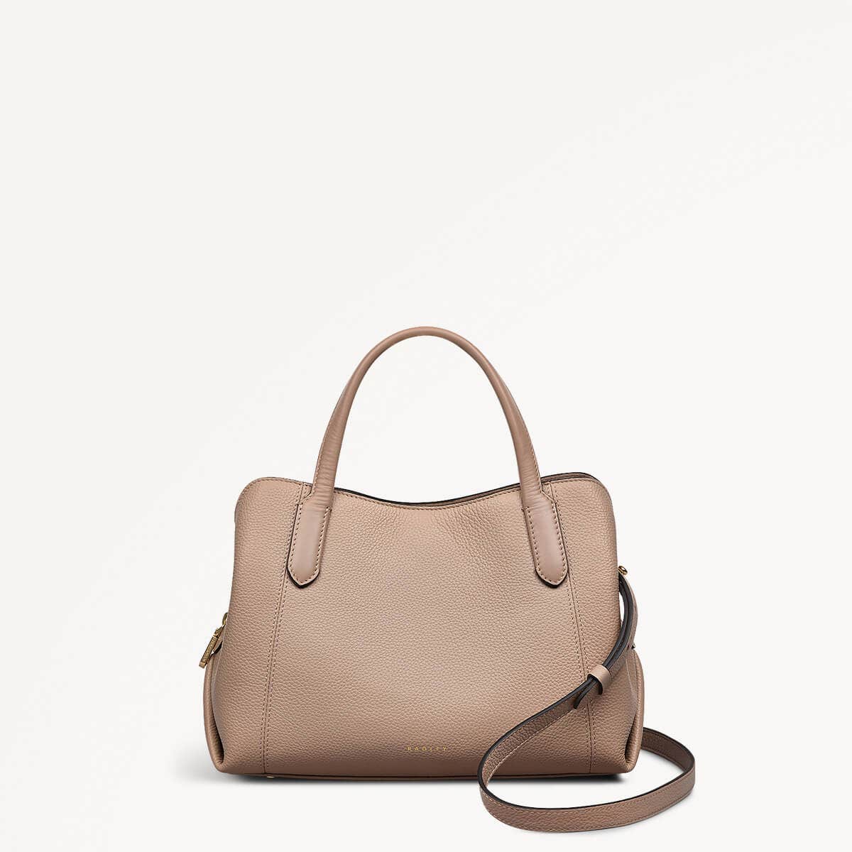 Provence Avenue Leather Small Zip Around Grab Bag in Silt - 110478