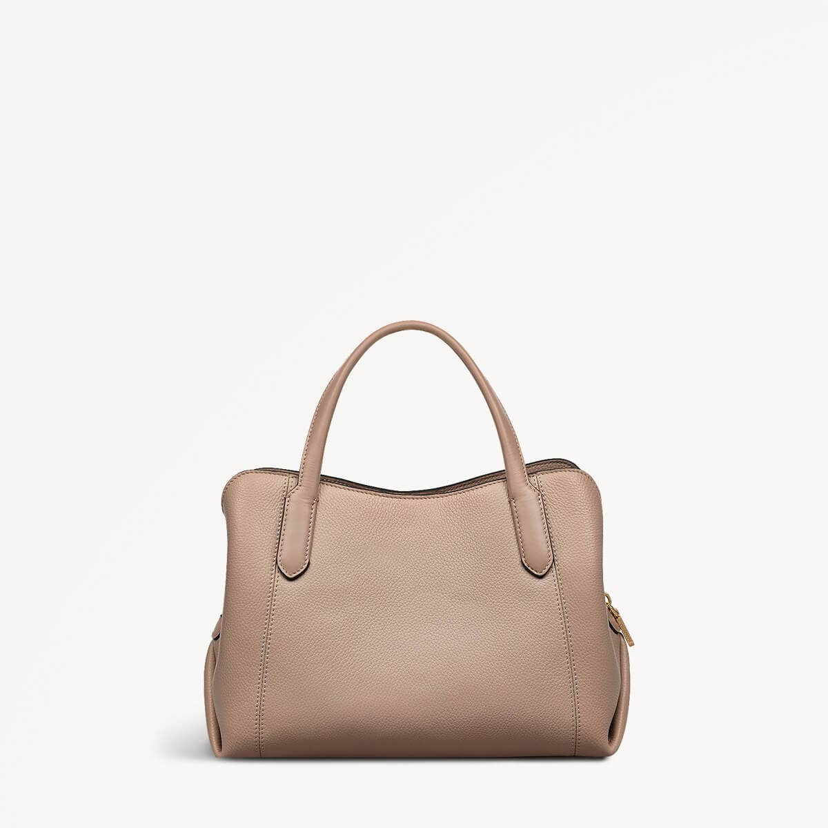 Provence Avenue Leather Small Zip Around Grab Bag in Silt - 110478