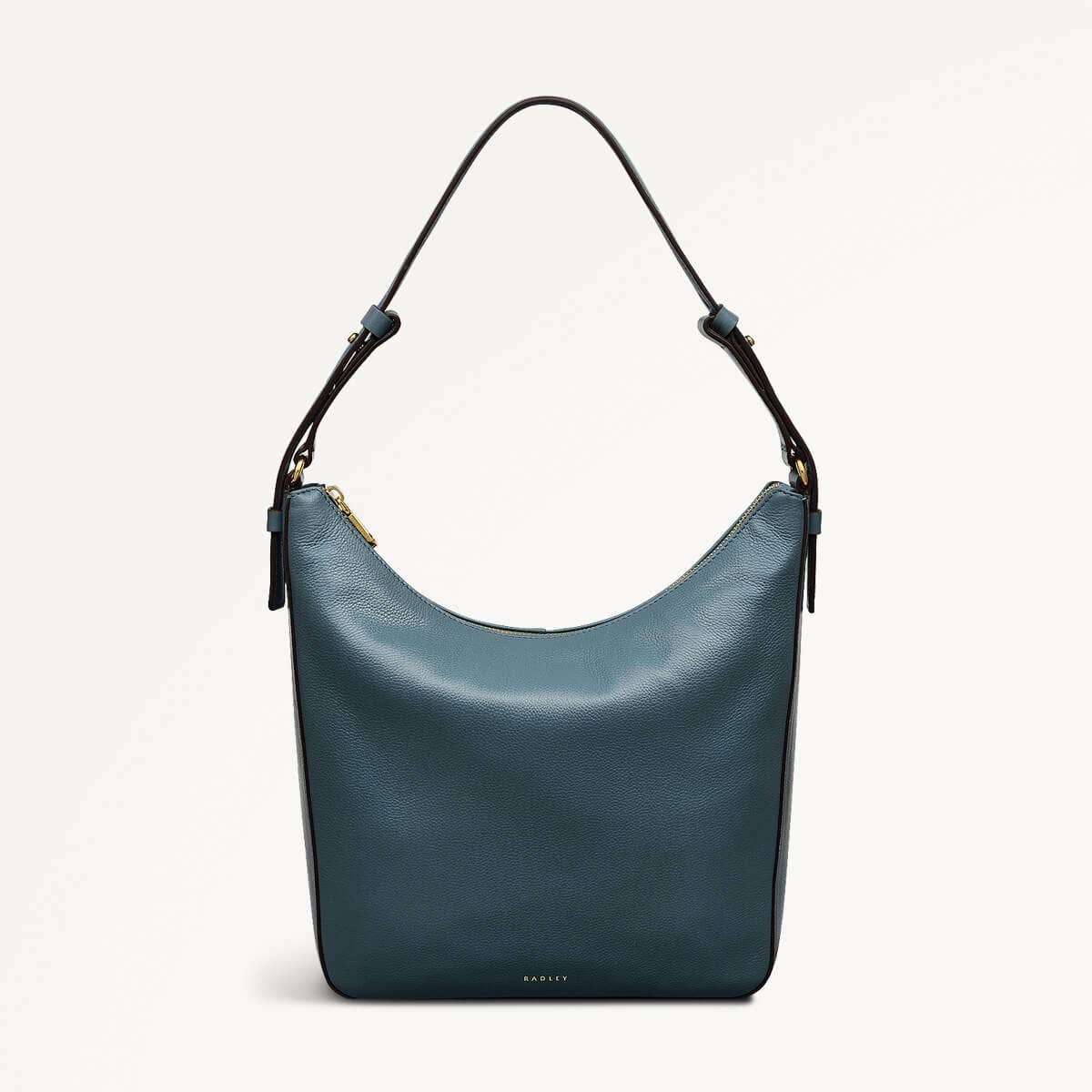 Embankment Way Leather Large Ziptop Shoulder Bag in Uniform - 110486