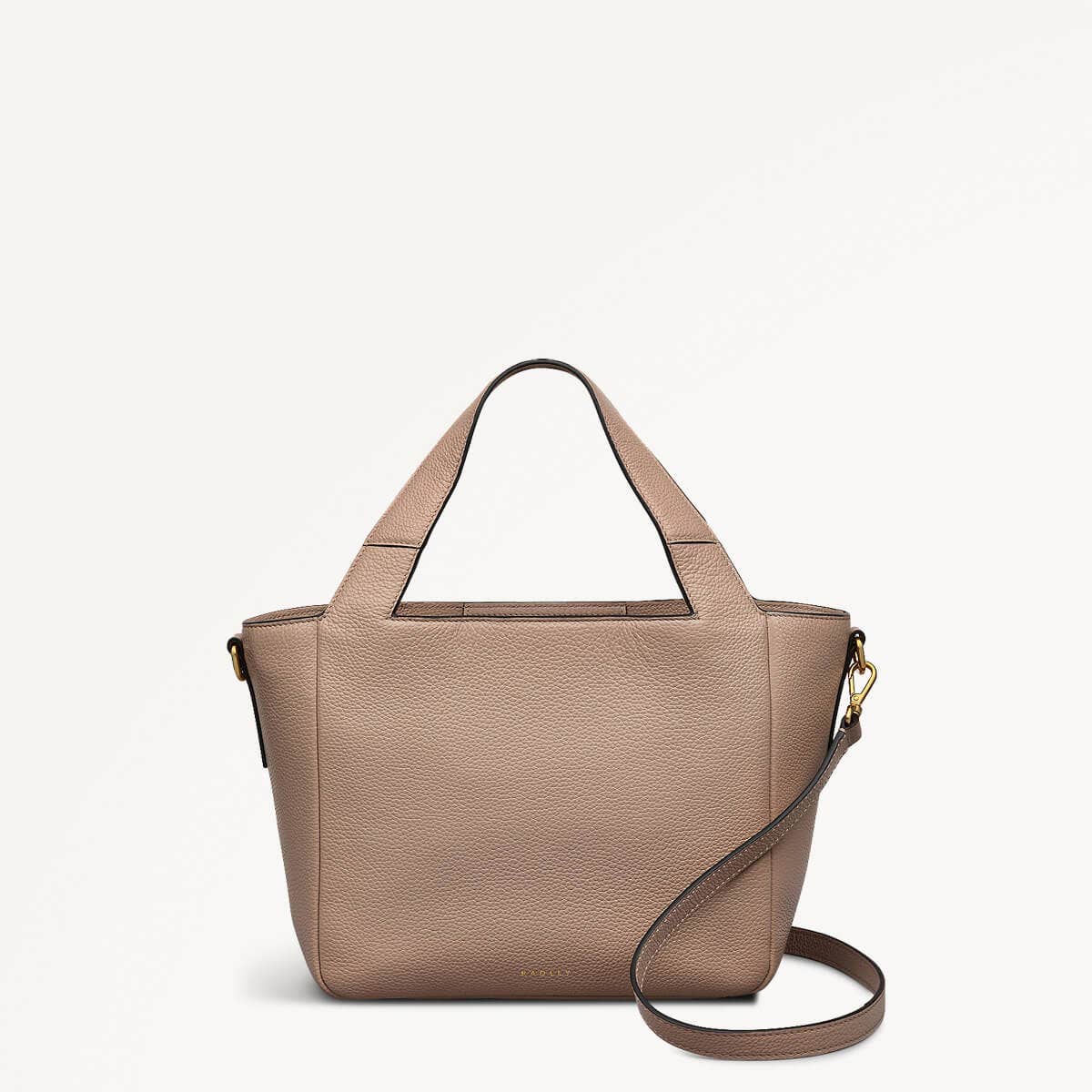 Alpha Road Leather Medium Open Top Grab Bag in Silt - 110489