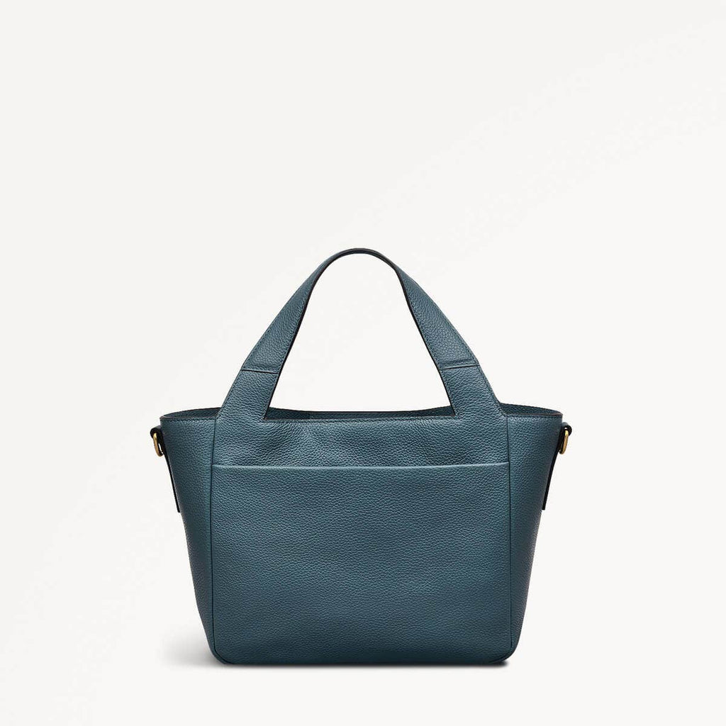 Alpha Road Leather Medium Open Top Grab Bag in Uniform - 110490