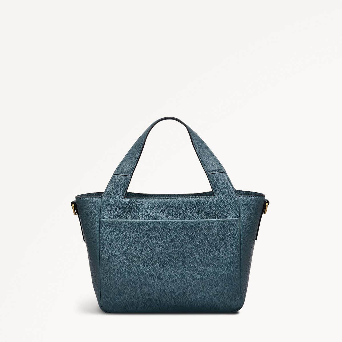 Alpha Road Leather Medium Open Top Grab Bag in Uniform - 110490
