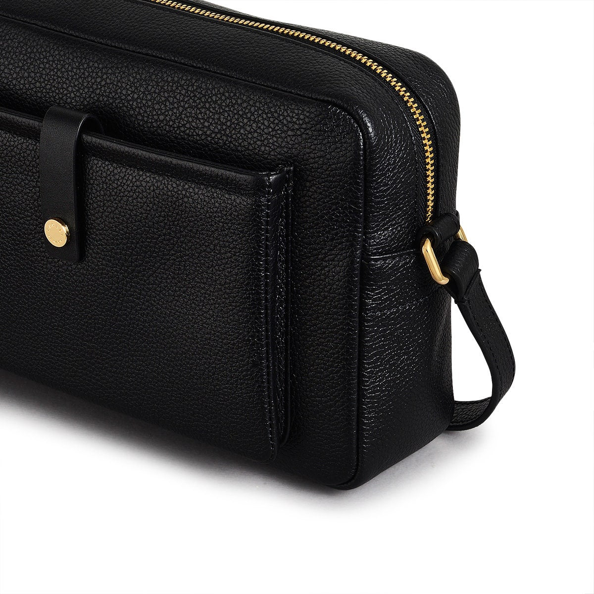 Sandler Way Leather Mini Zip Around Crossbody Bag in Black - 110491