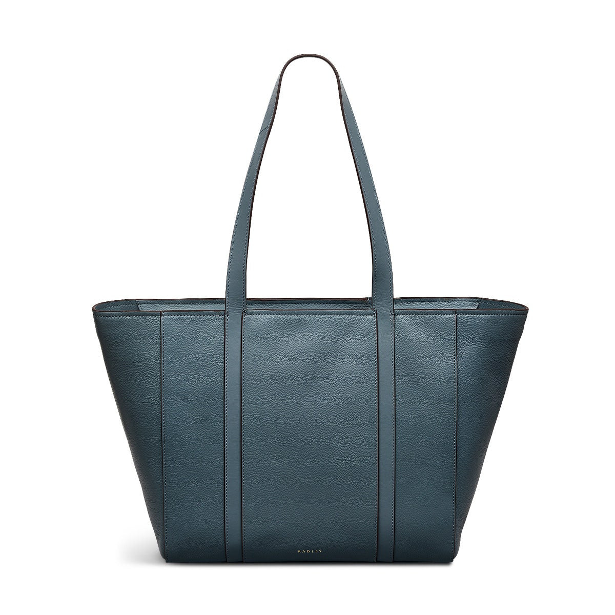Knightsbridge Road Leather Large Ziptop Tote Bag in Uniform - 110496