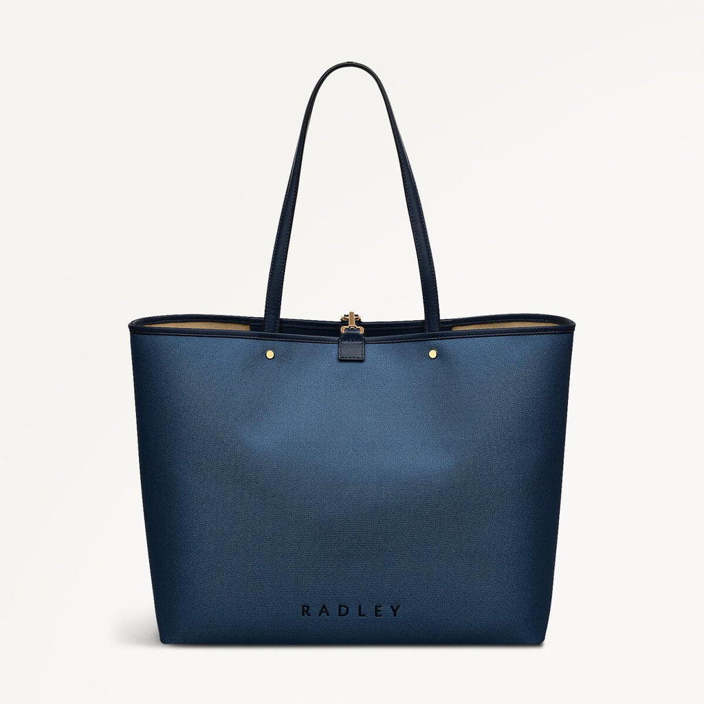 Addison Row Fabric Large Open Top Tote Bag in Uniform - 110505