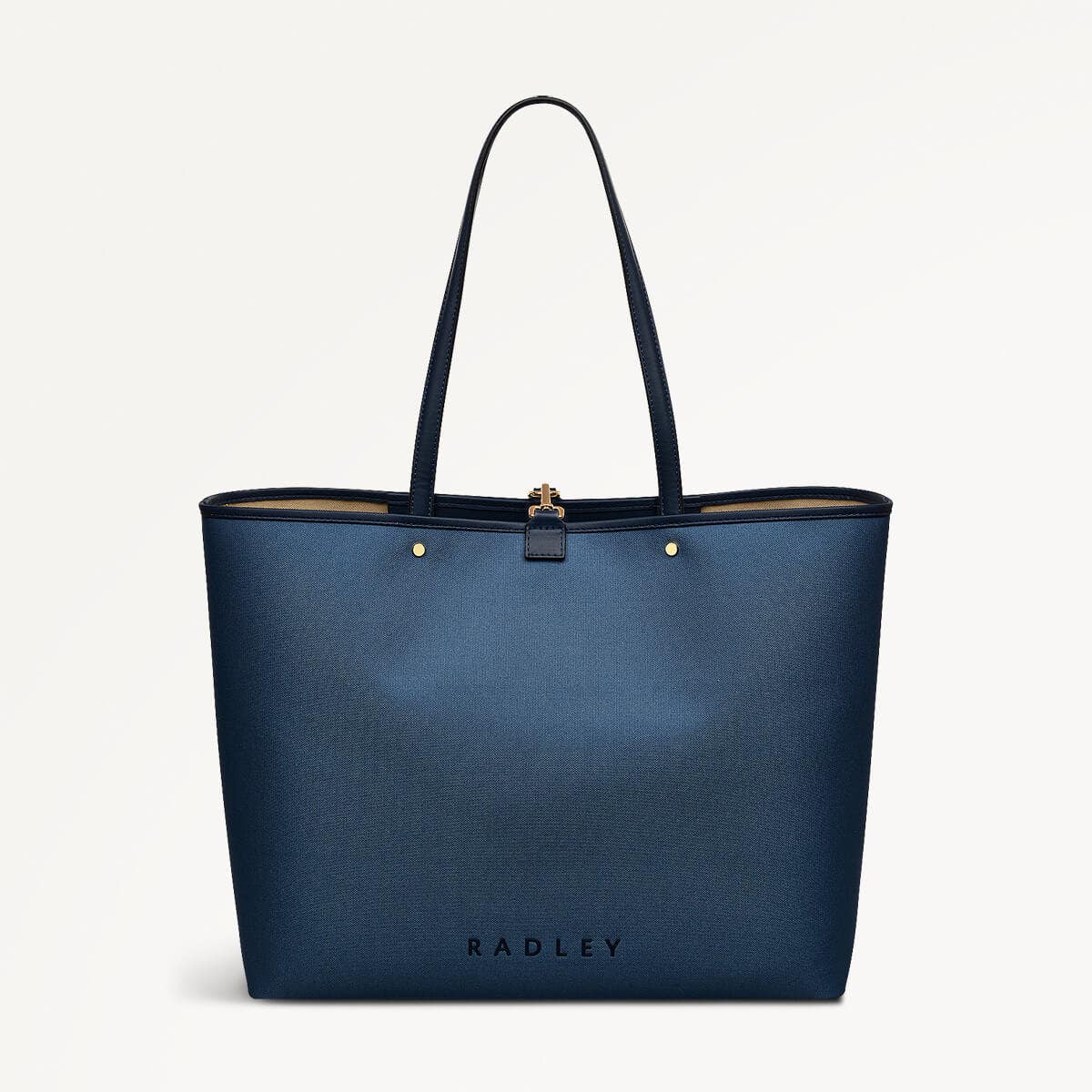 Addison Row Fabric Large Open Top Tote Bag in Uniform - 110505