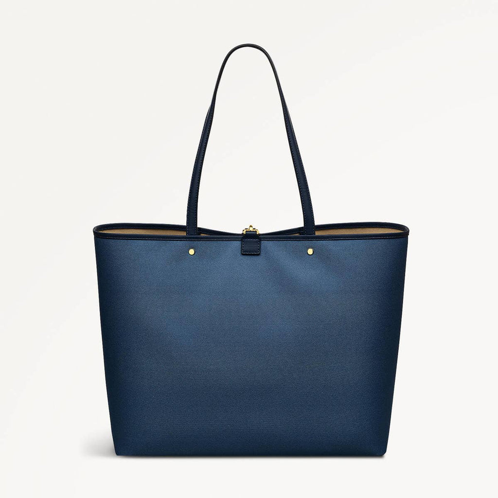 Addison Row Fabric Large Open Top Tote Bag in Uniform - 110505