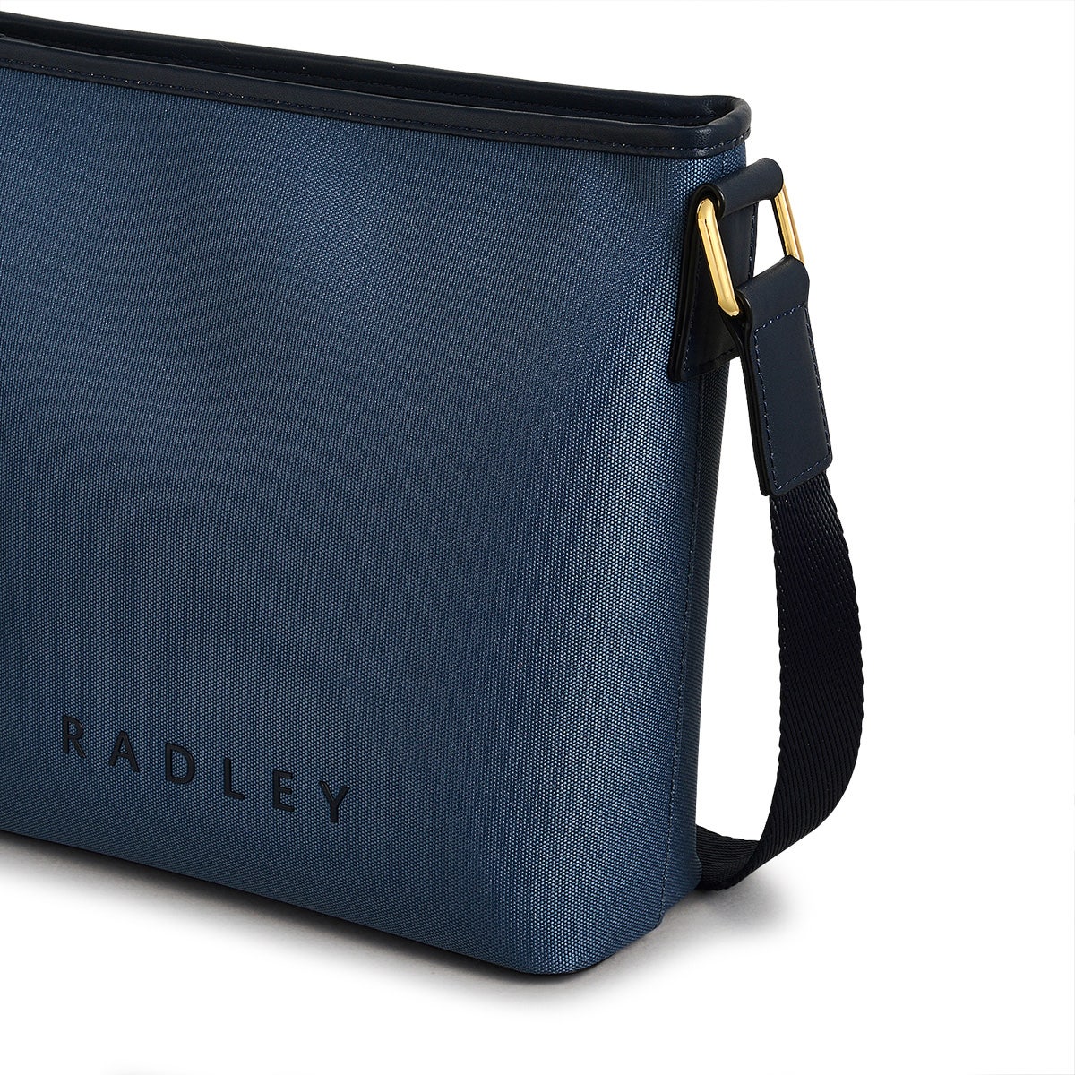 Addison Row Fabric Medium Ziptop Crossbody Bag in Uniform - 110507