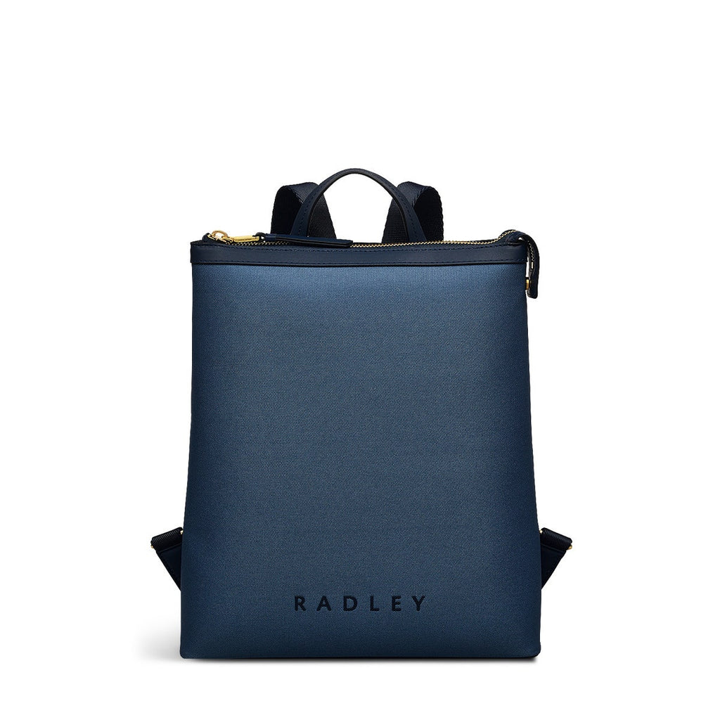 Addison Row Fabric Medium Ziptop Backpack in Uniform - 110508