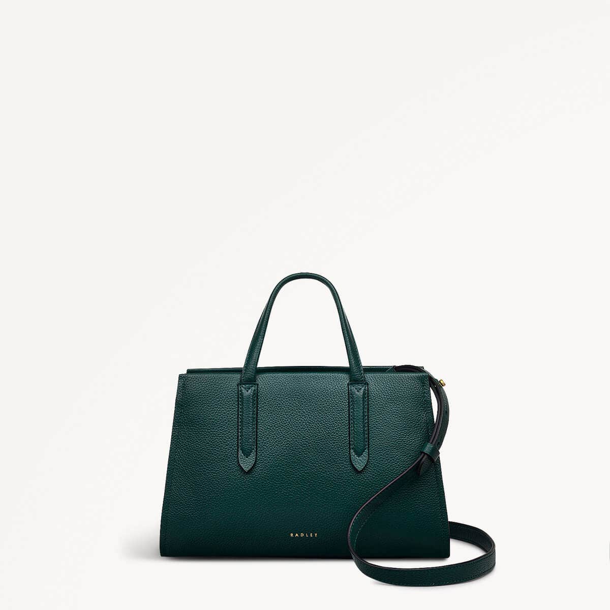 Arlington Court Leather Small Zip Around Grab Bag in Wellington - 110513