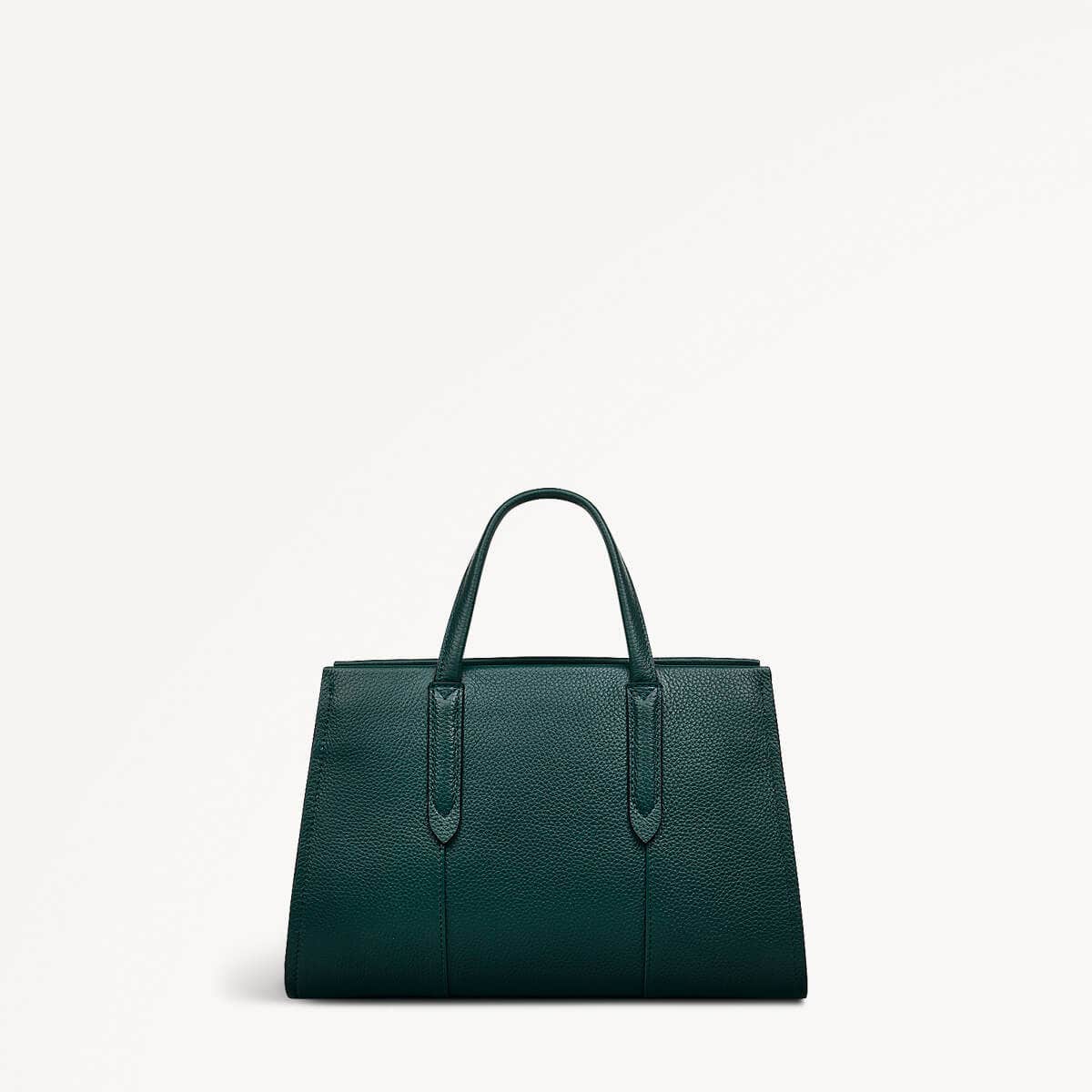Arlington Court Leather Small Zip Around Grab Bag in Wellington - 110513
