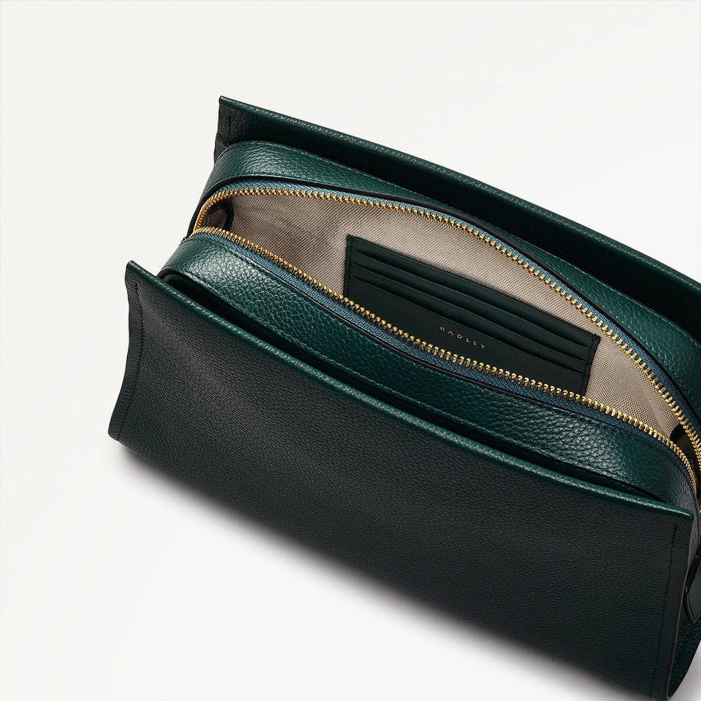 Arlington Court Leather Small Zip Around Crossbody Bag in Wellington - 110520