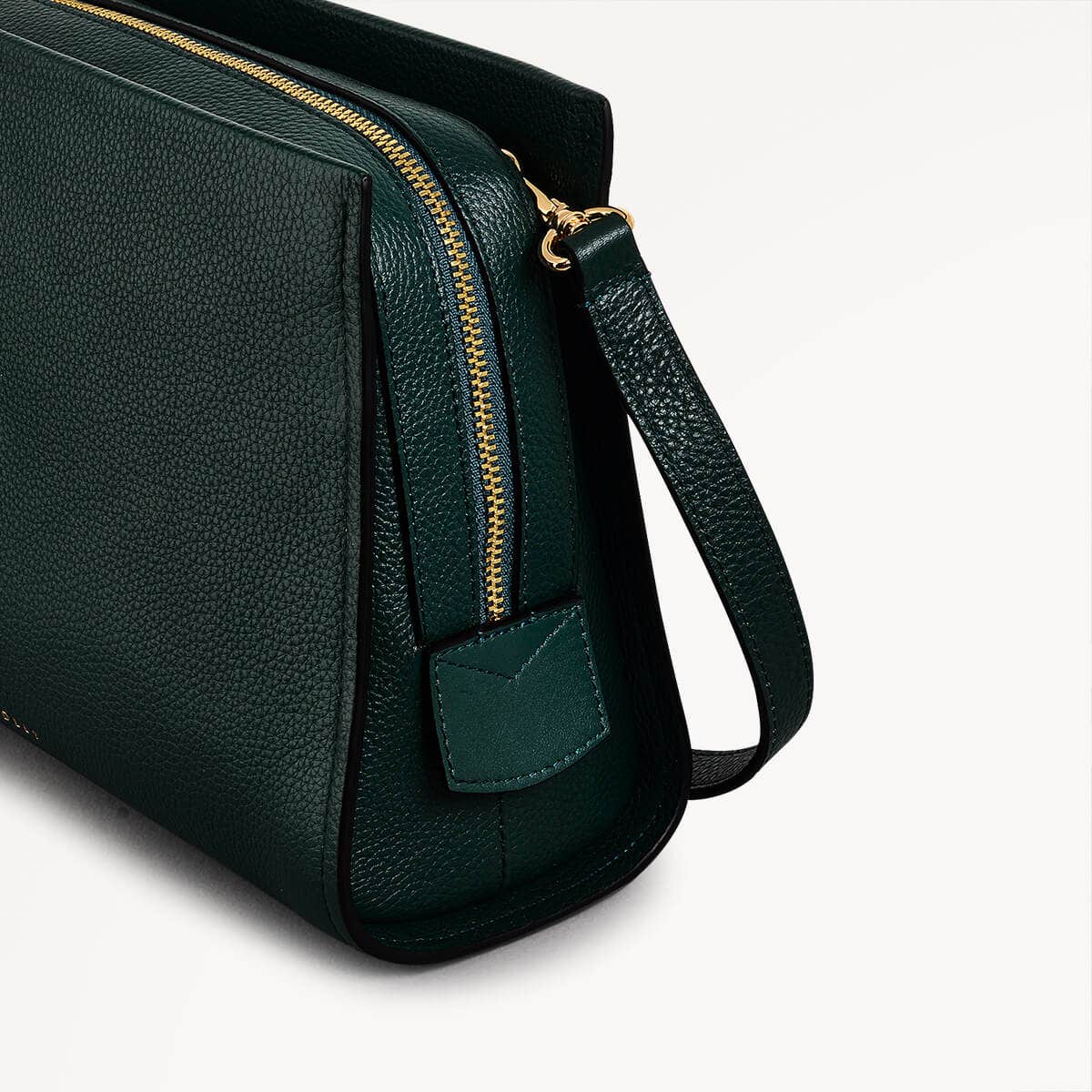 Arlington Court Leather Small Zip Around Crossbody Bag in Wellington - 110520