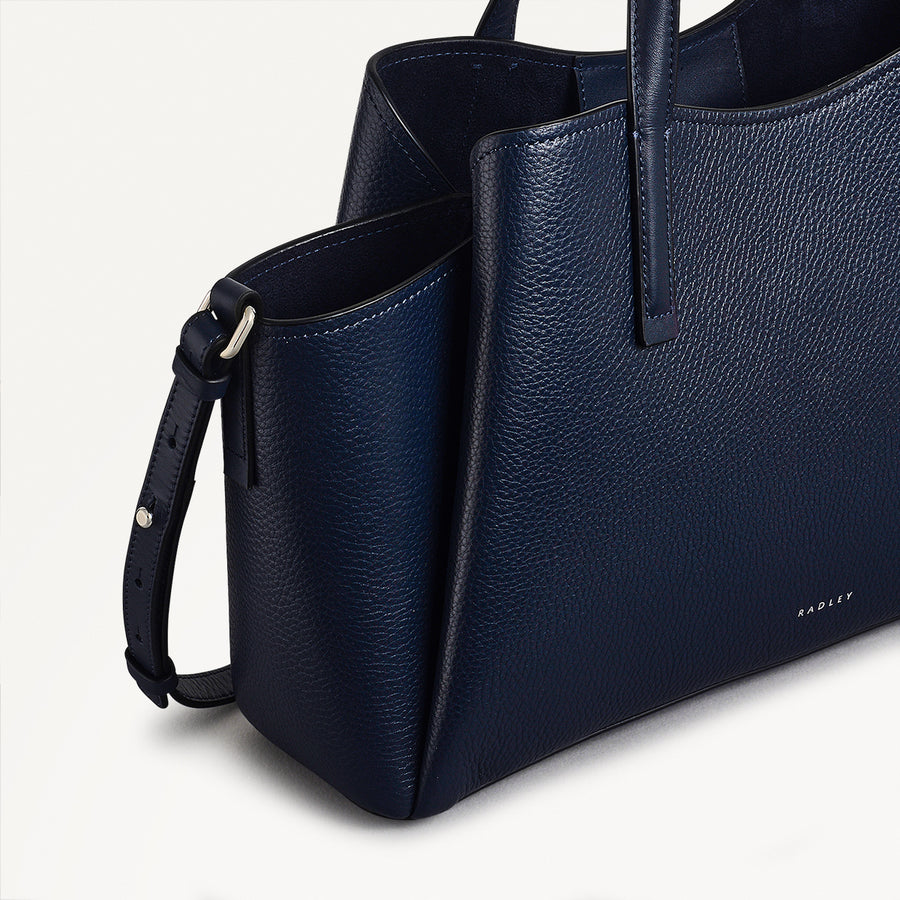 Blake Gardens Large Ziptop Grab Bag in Ink - 110528