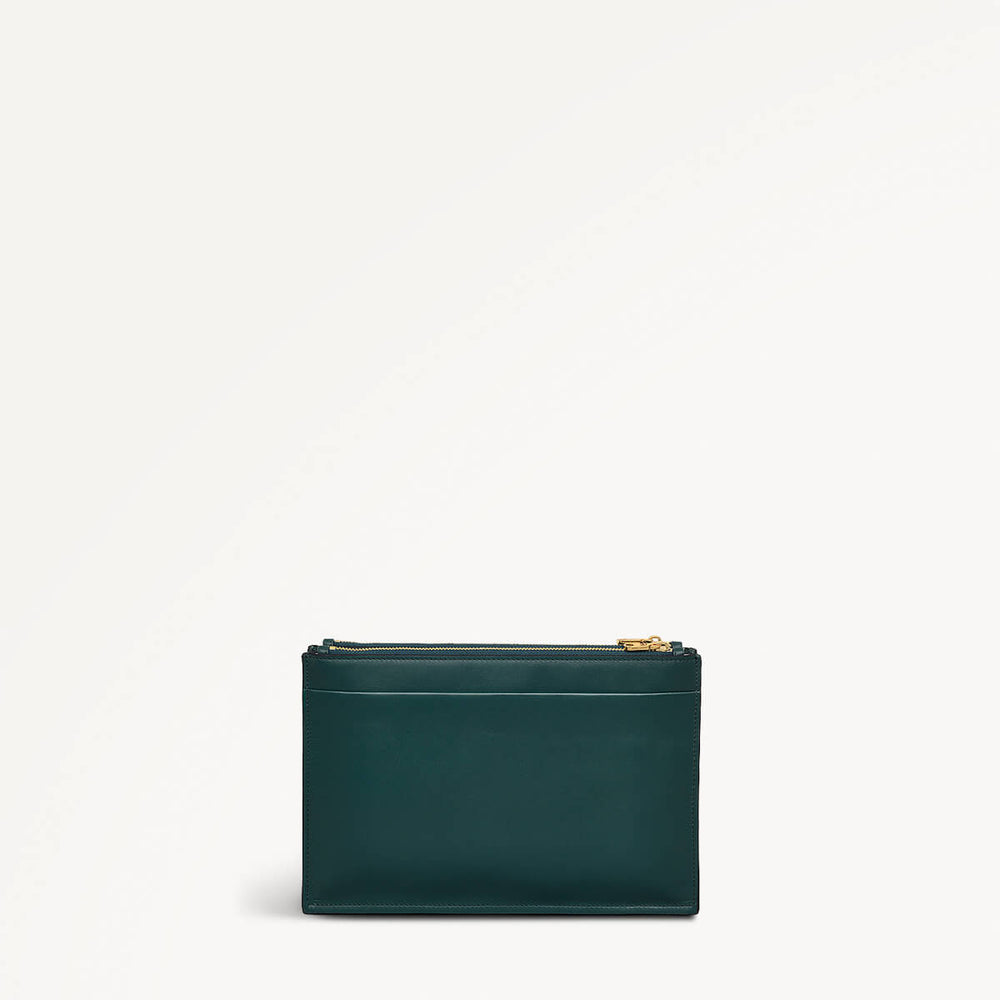 Foster Lane Leather Small Ziptop Crossbody Bag in Wellington - 110531