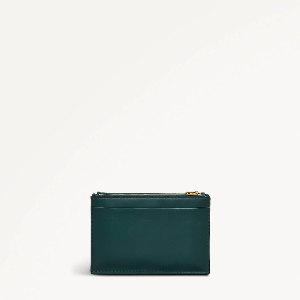 Foster Lane Leather Small Ziptop Crossbody Bag in Wellington - 110531