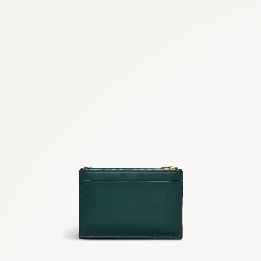 Foster Lane Leather Small Ziptop Crossbody Bag in Wellington - 110531