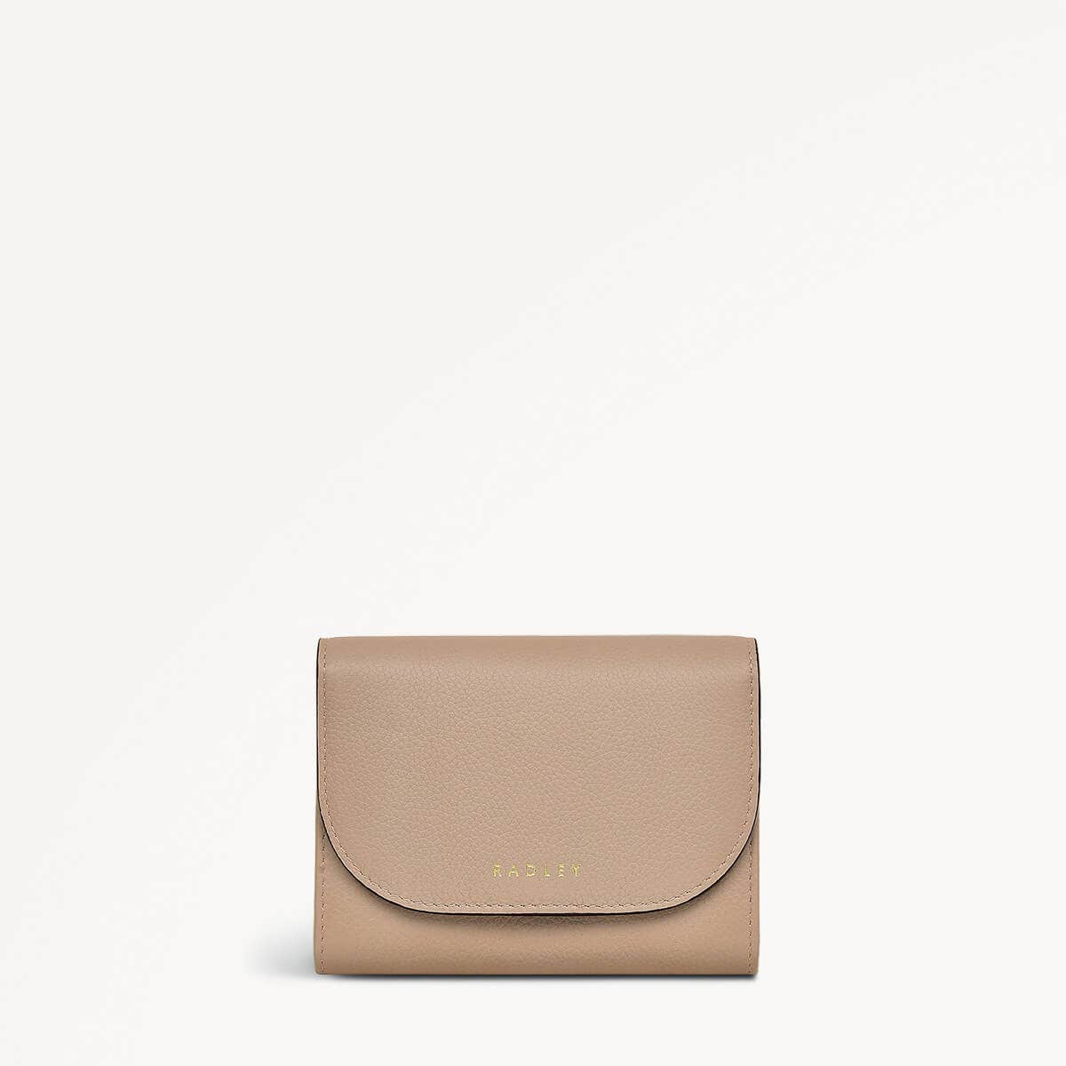 Embankment Way Leather Small Flapover Wallet in Silt - 110549