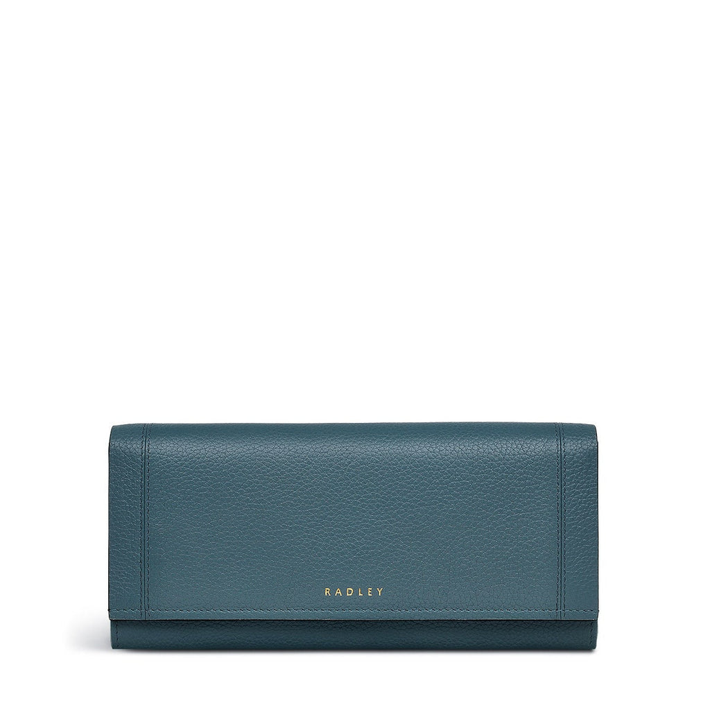Provence Avenue Leather Large Flapover Wallet in Uniform - 110555