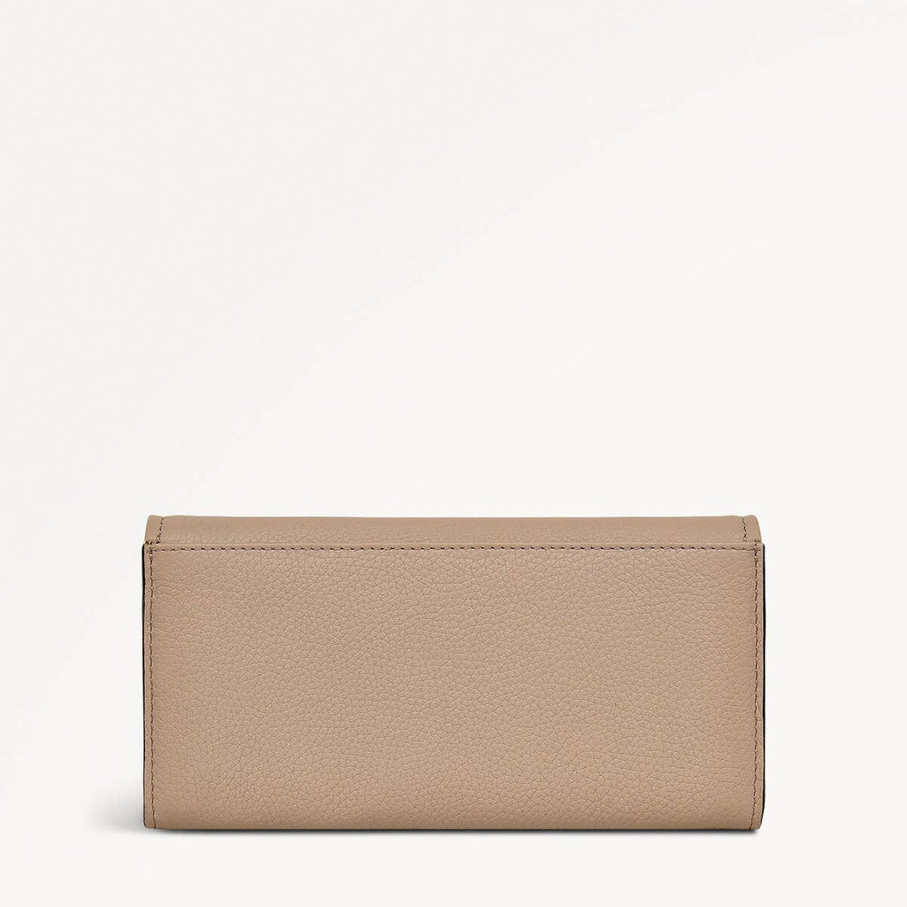 Selby Crescent Leather Large Flapover Wallet in Silt - 110559