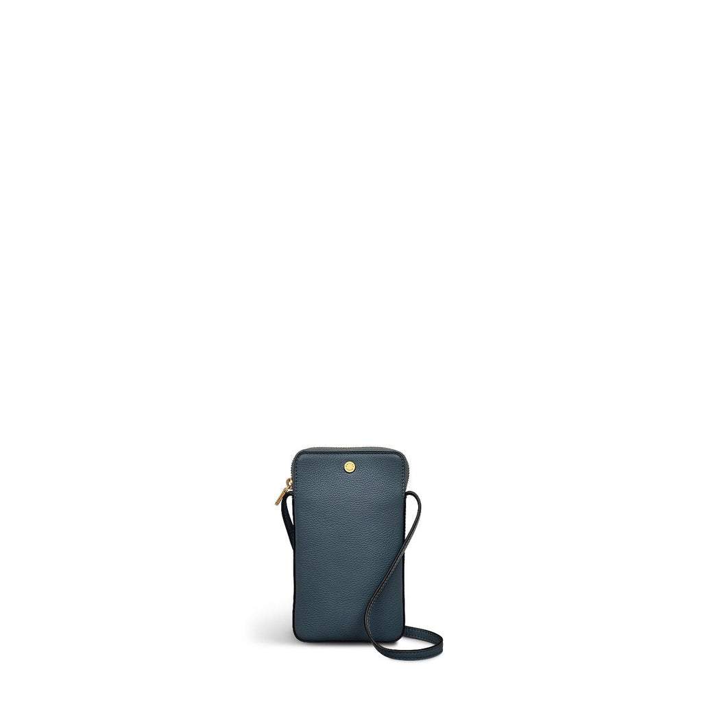 Selby Crescent Leather Medium Phone Crossbody in Uniform - 110561