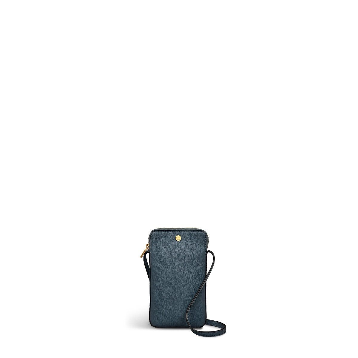 Selby Crescent Leather Medium Phone Crossbody in Uniform - 110561