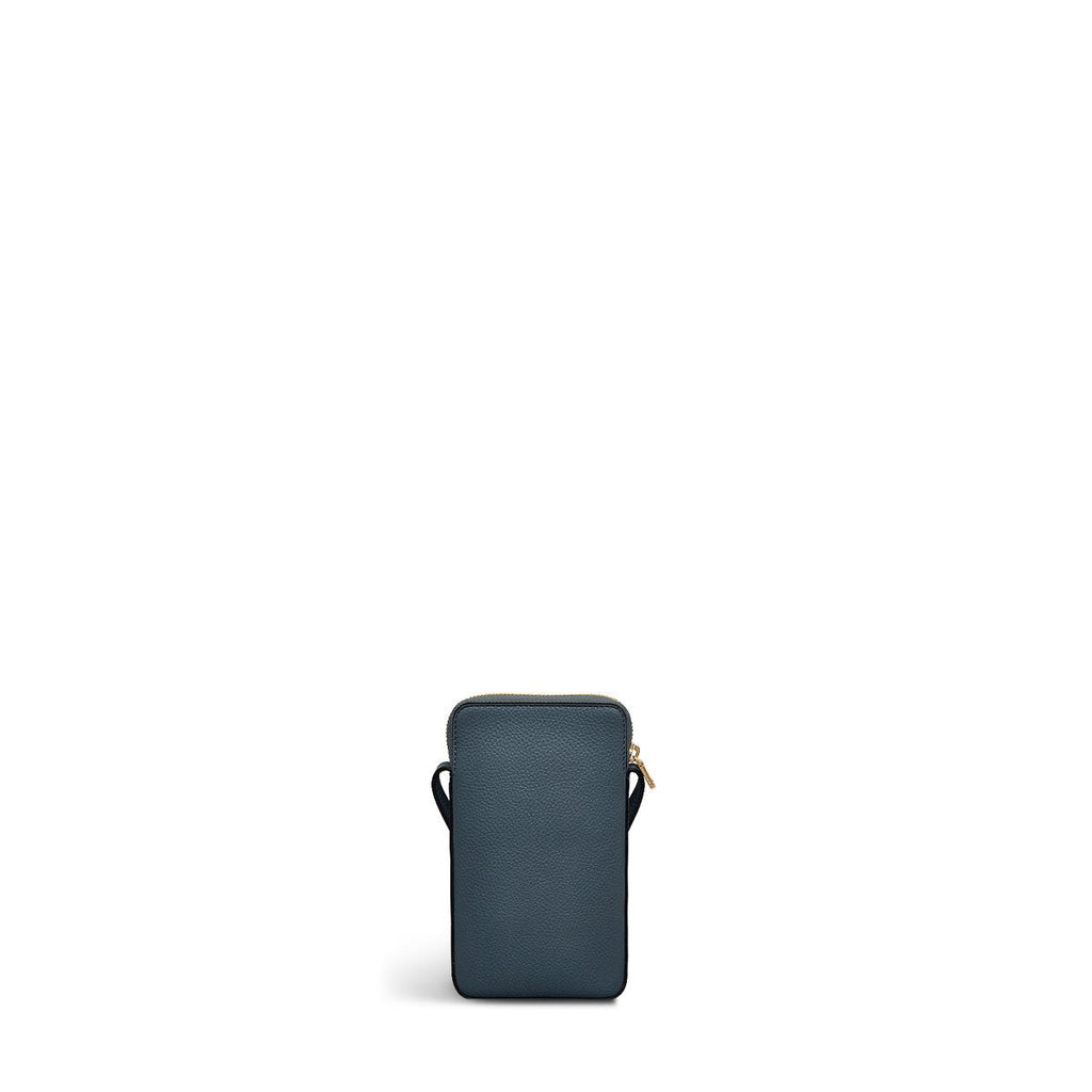 Selby Crescent Leather Medium Phone Crossbody in Uniform - 110561