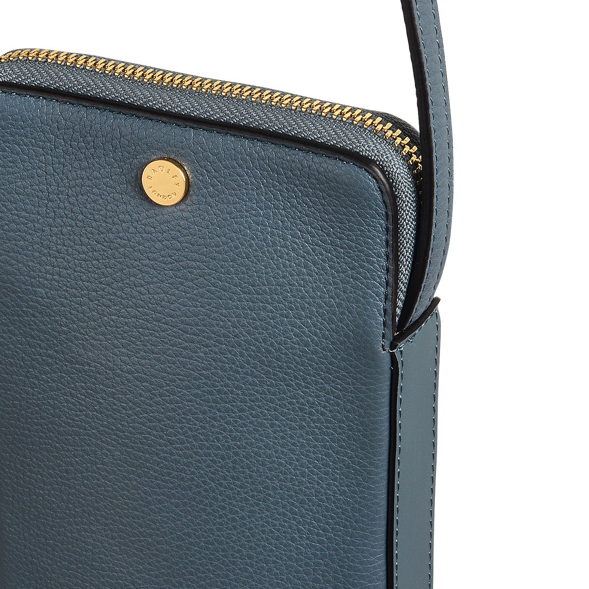 Selby Crescent Leather Medium Phone Crossbody in Uniform - 110561