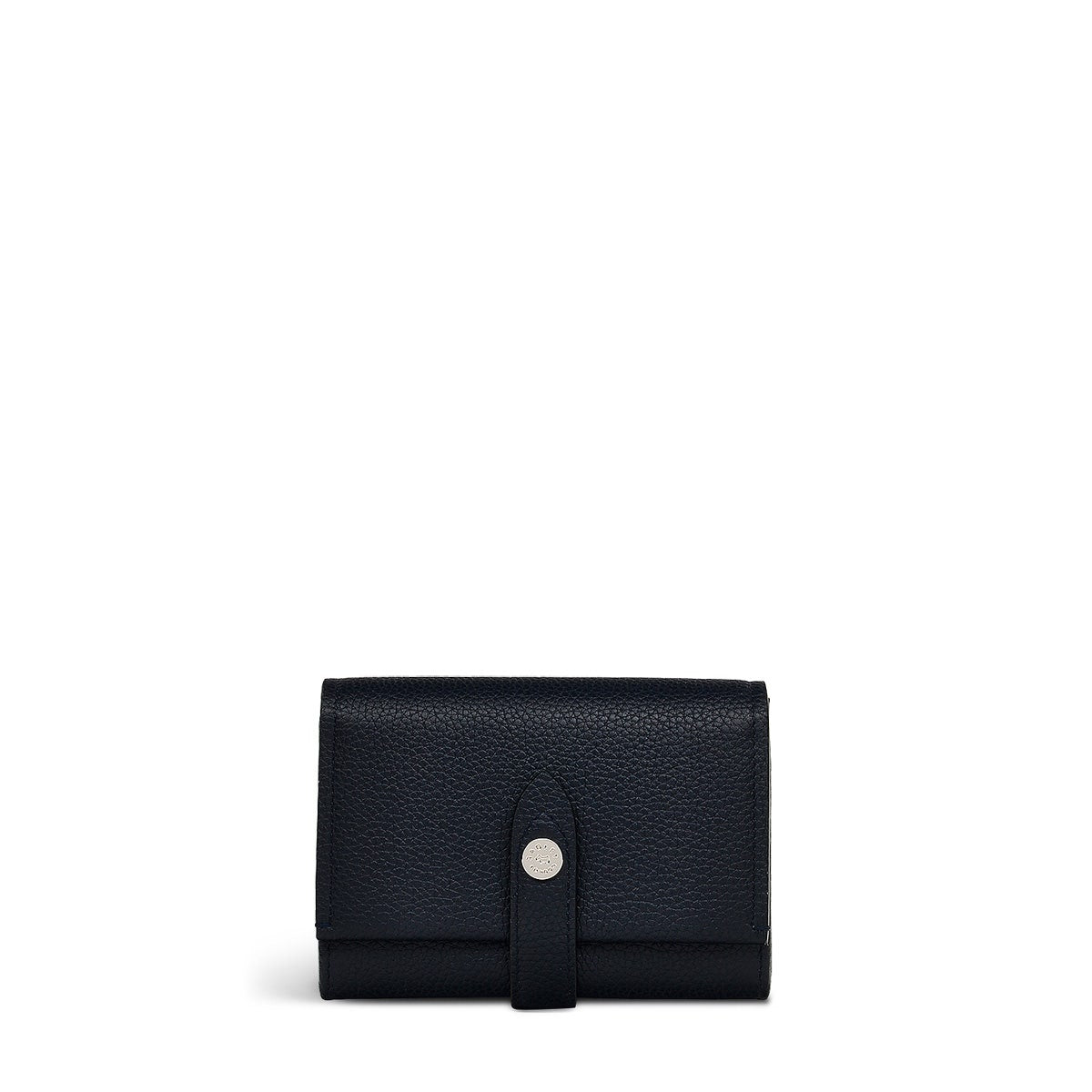 Arlington Court Leather Medium Flapover Wallet in Ink - 110584