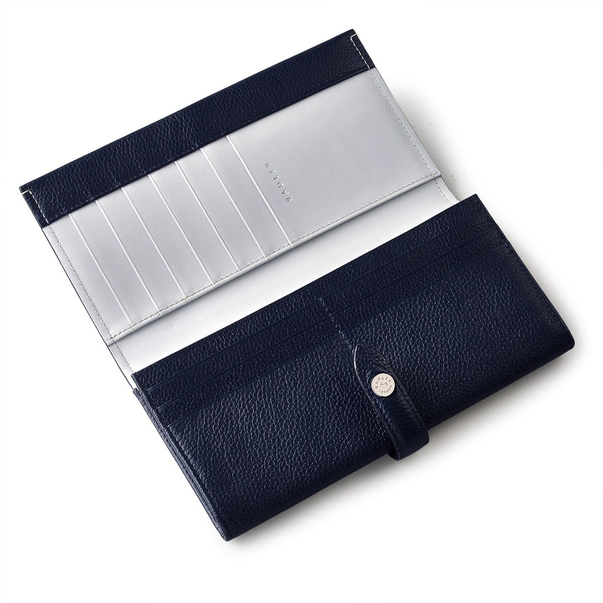 Arlington Court Leather Large Flapover Wallet in Ink - 110586
