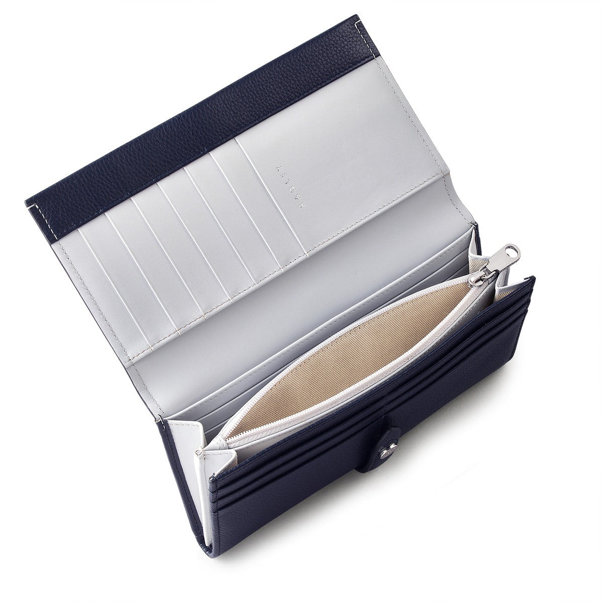 Arlington Court Leather Large Flapover Wallet in Ink - 110586