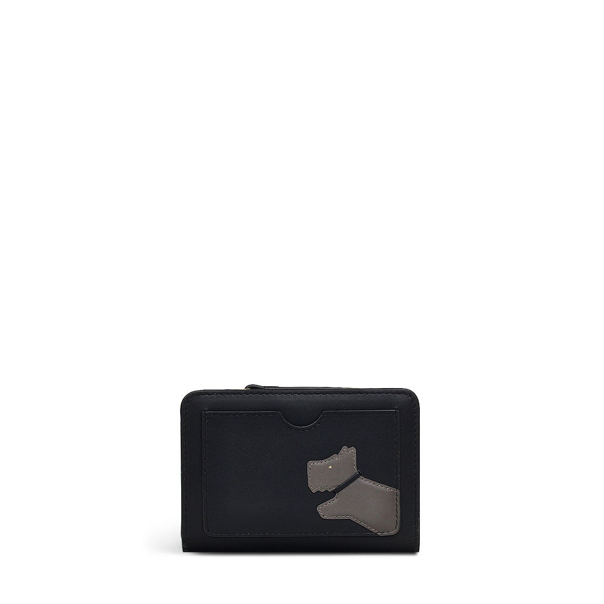 Drury Grove Leather Small Zip Around Wallet in Black - 110589