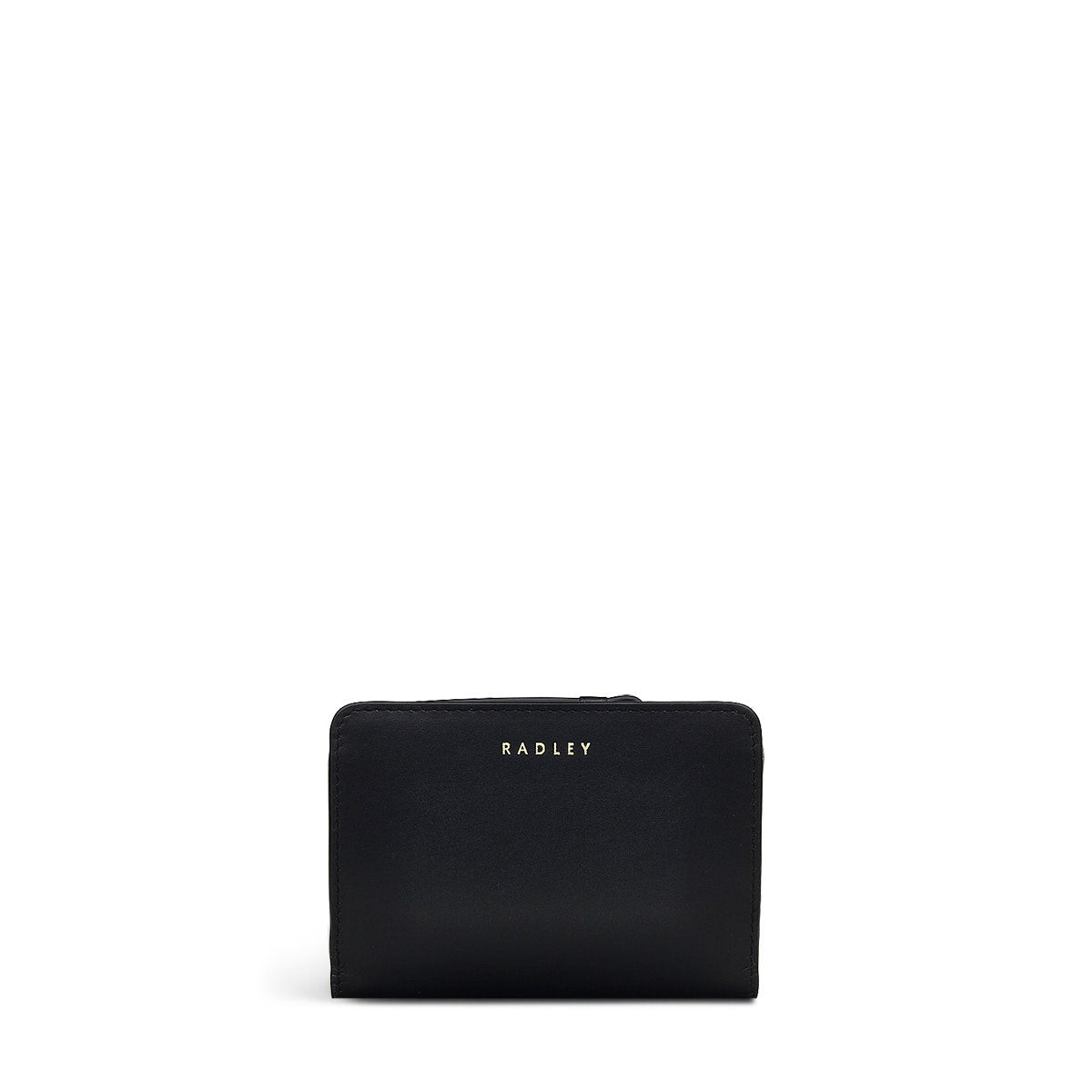 Drury Grove Leather Small Zip Around Wallet in Black - 110589
