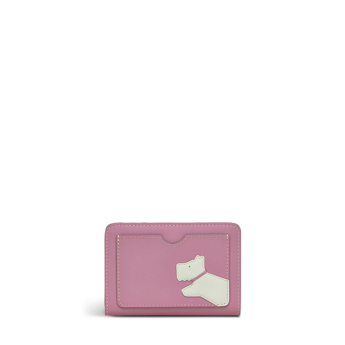 Drury Grove Leather Small Zip Around Wallet in Shy Pink - 110590