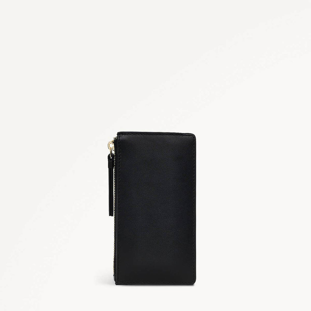 Foster Lane Leather Medium Ziptop Coin Purse in Black - 110594