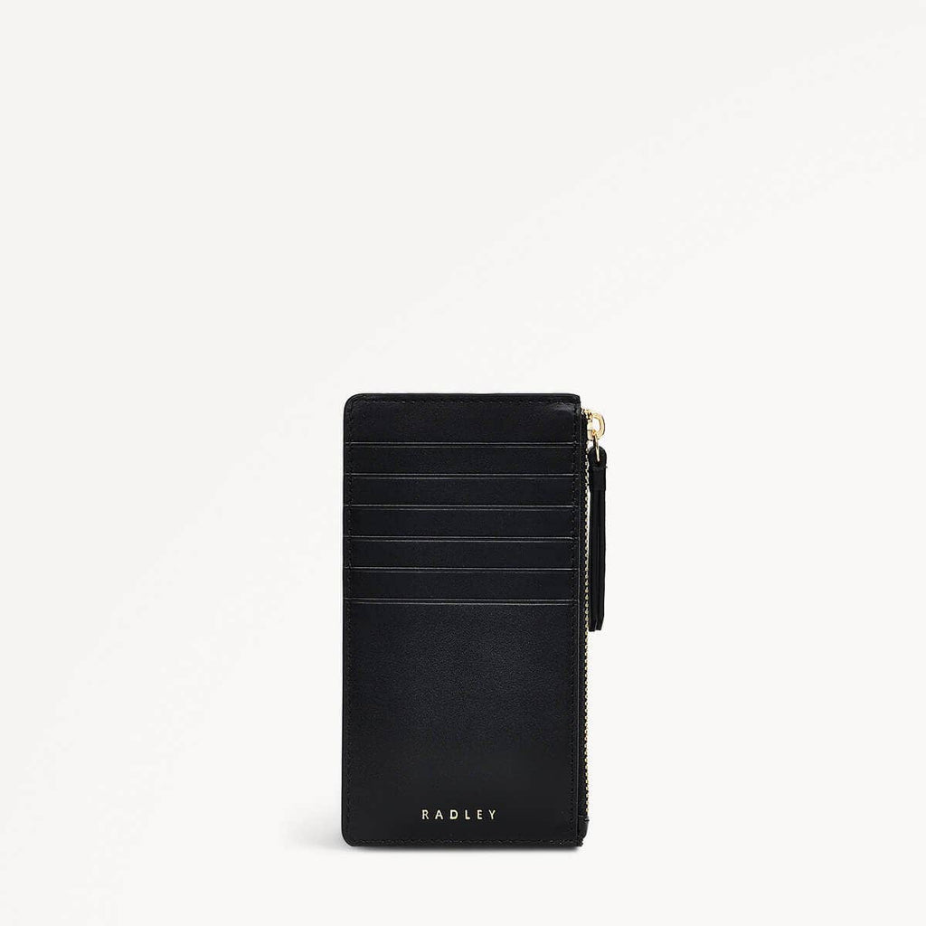 Foster Lane Leather Medium Ziptop Coin Purse in Black - 110594