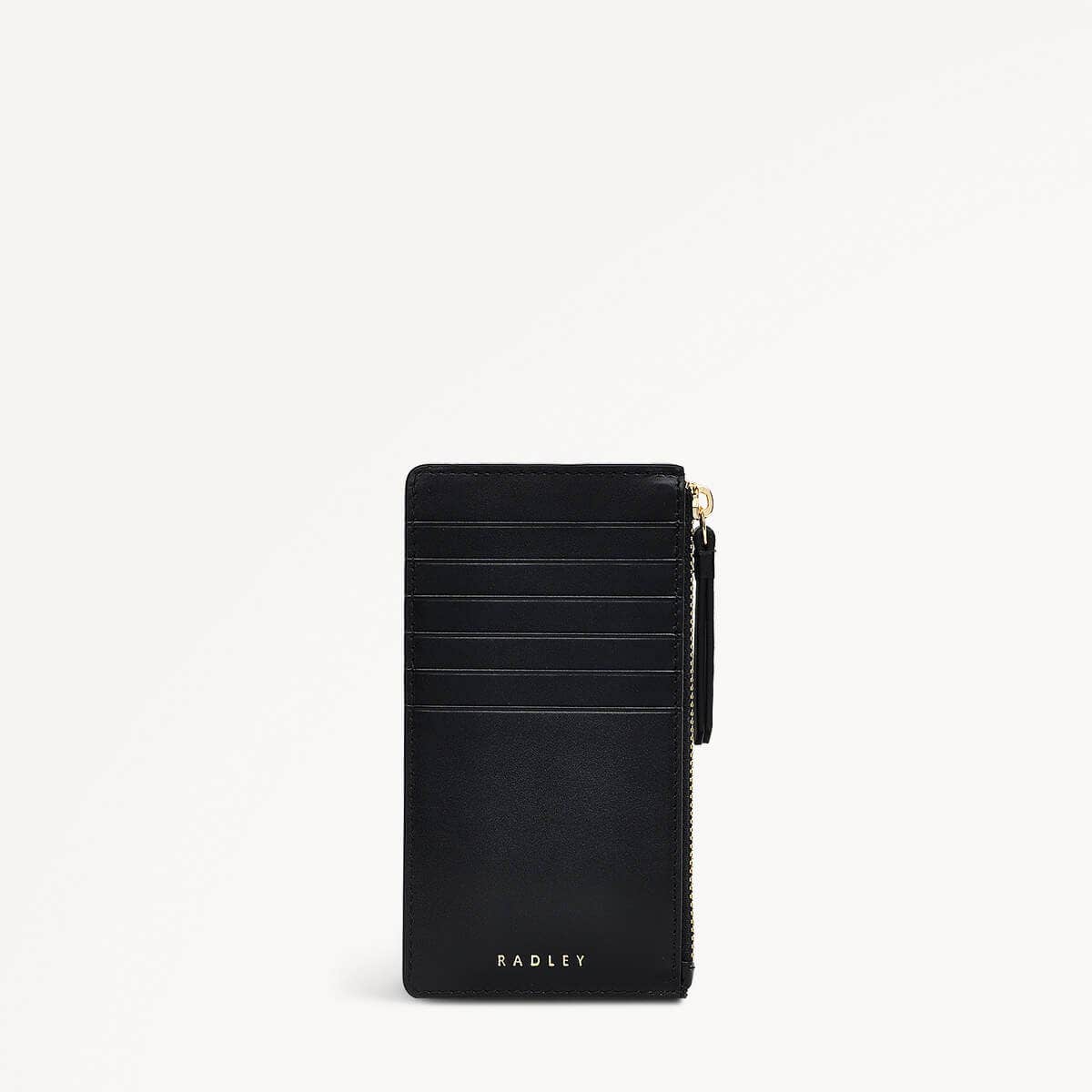 Foster Lane Leather Medium Ziptop Coin Purse in Black - 110594