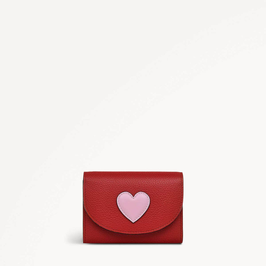 My Love Leather Small Ziptop Coin Purse in Poinsettia - 110597