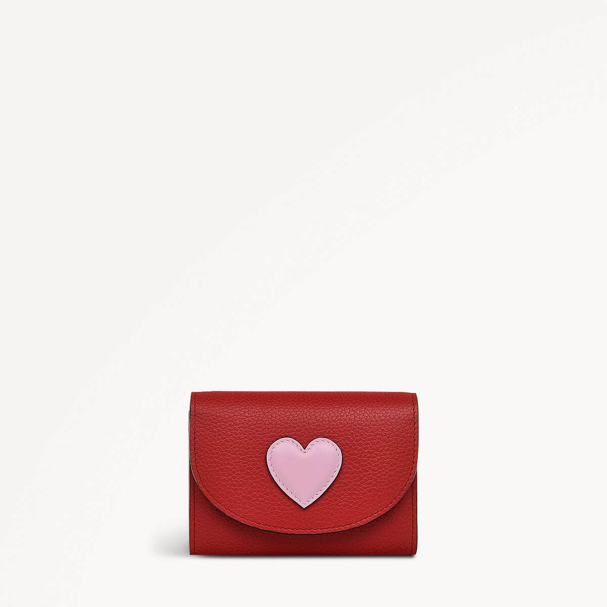 My Love Leather Small Ziptop Coin Purse in Poinsettia - 110597