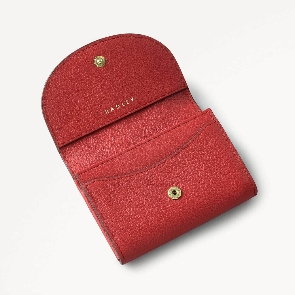 My Love Leather Small Ziptop Coin Purse in Poinsettia - 110597
