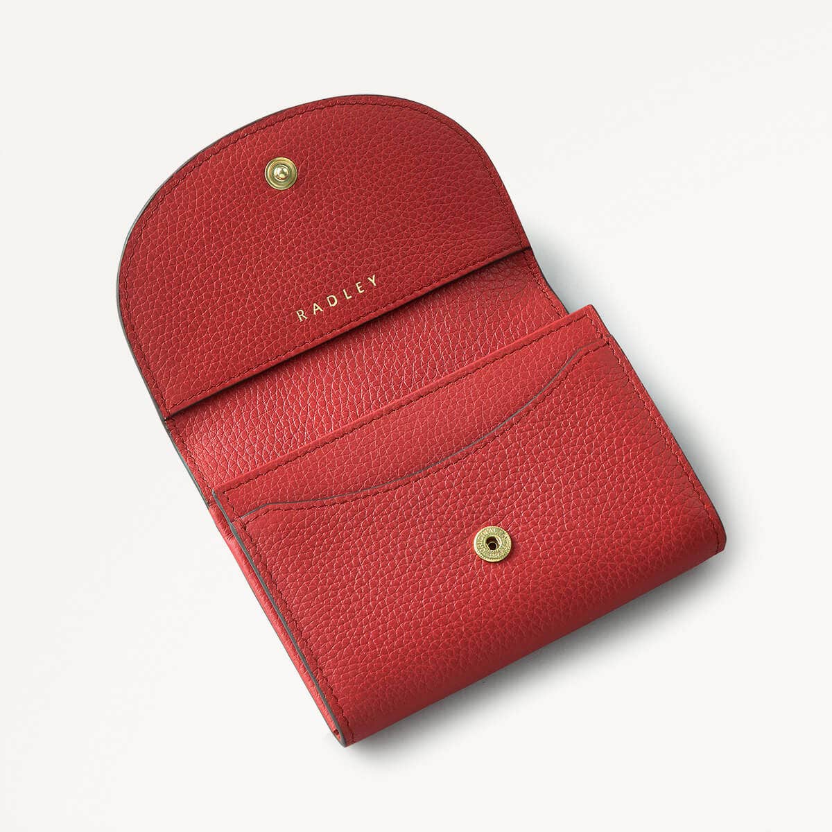 My Love Leather Small Ziptop Coin Purse in Poinsettia - 110597