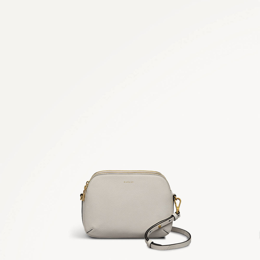 Dukes Place Medium Ziptop Cross Body Chalk - 110613