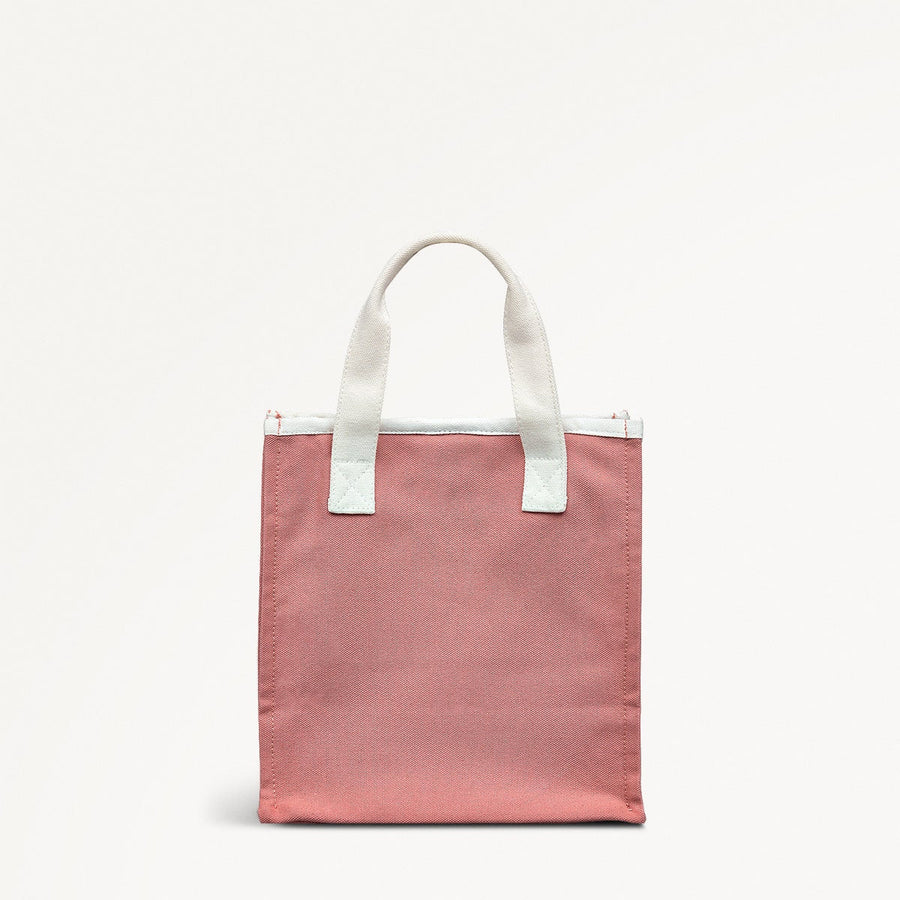 Heritage Dog Outline Fabric Small Open Top Grab in Sienna Pink - 110629