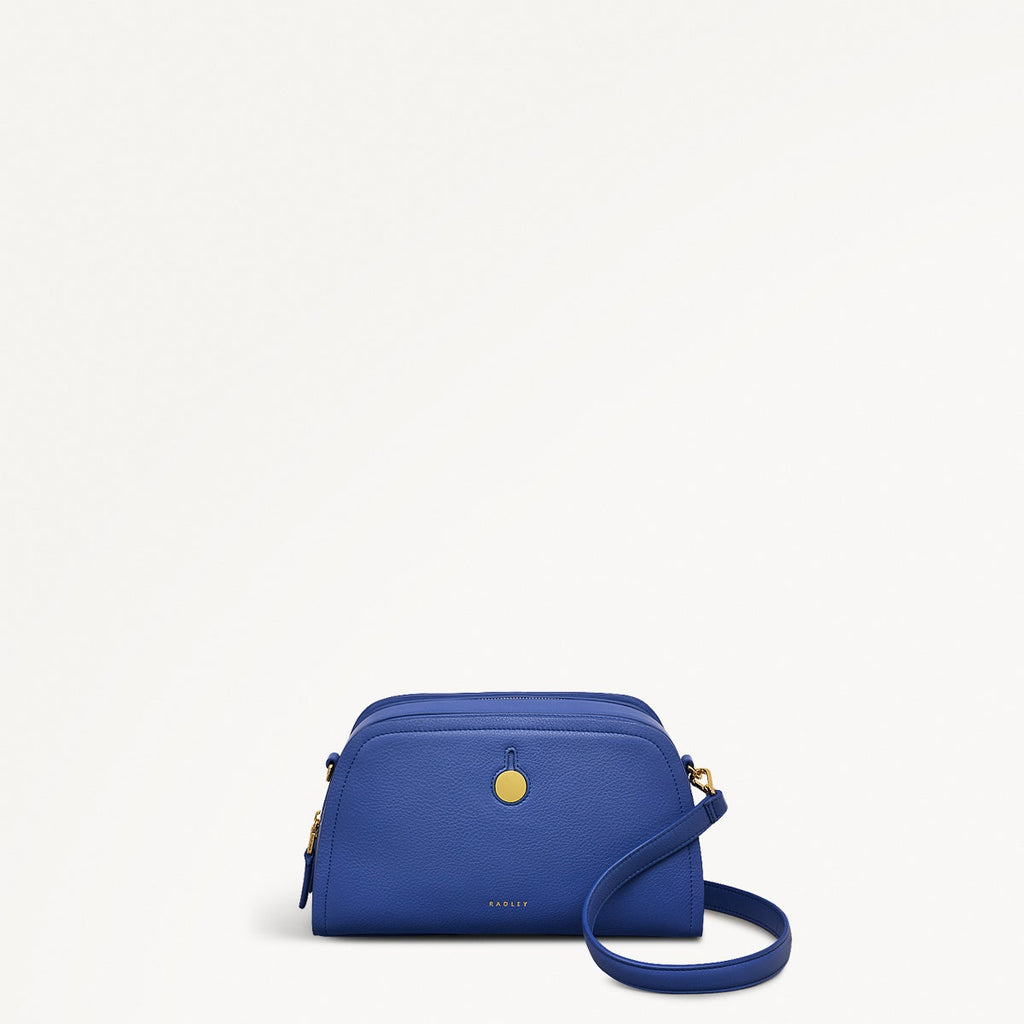BATHURST MEWS SMALL ZIPTOP CROSS BODY YVES BLUE