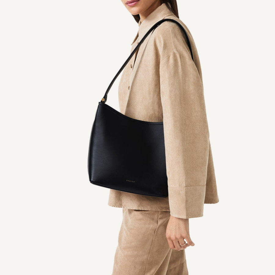 BATHURST MEWS MEDIUM ZIPTOP SHOULDER BLACK