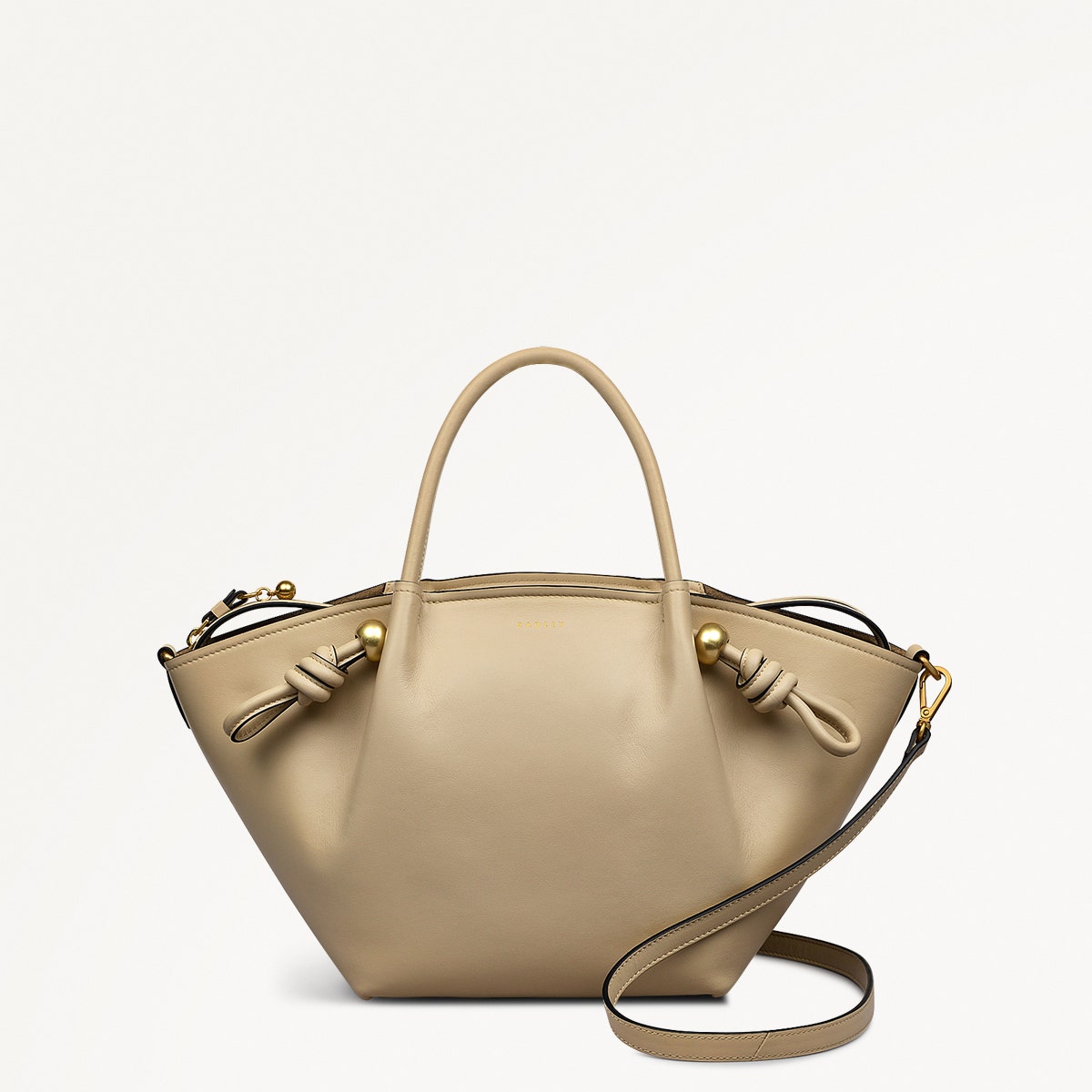 Stone Medium Ziptop Grab Bag | The Romilly SS25 | Radley London