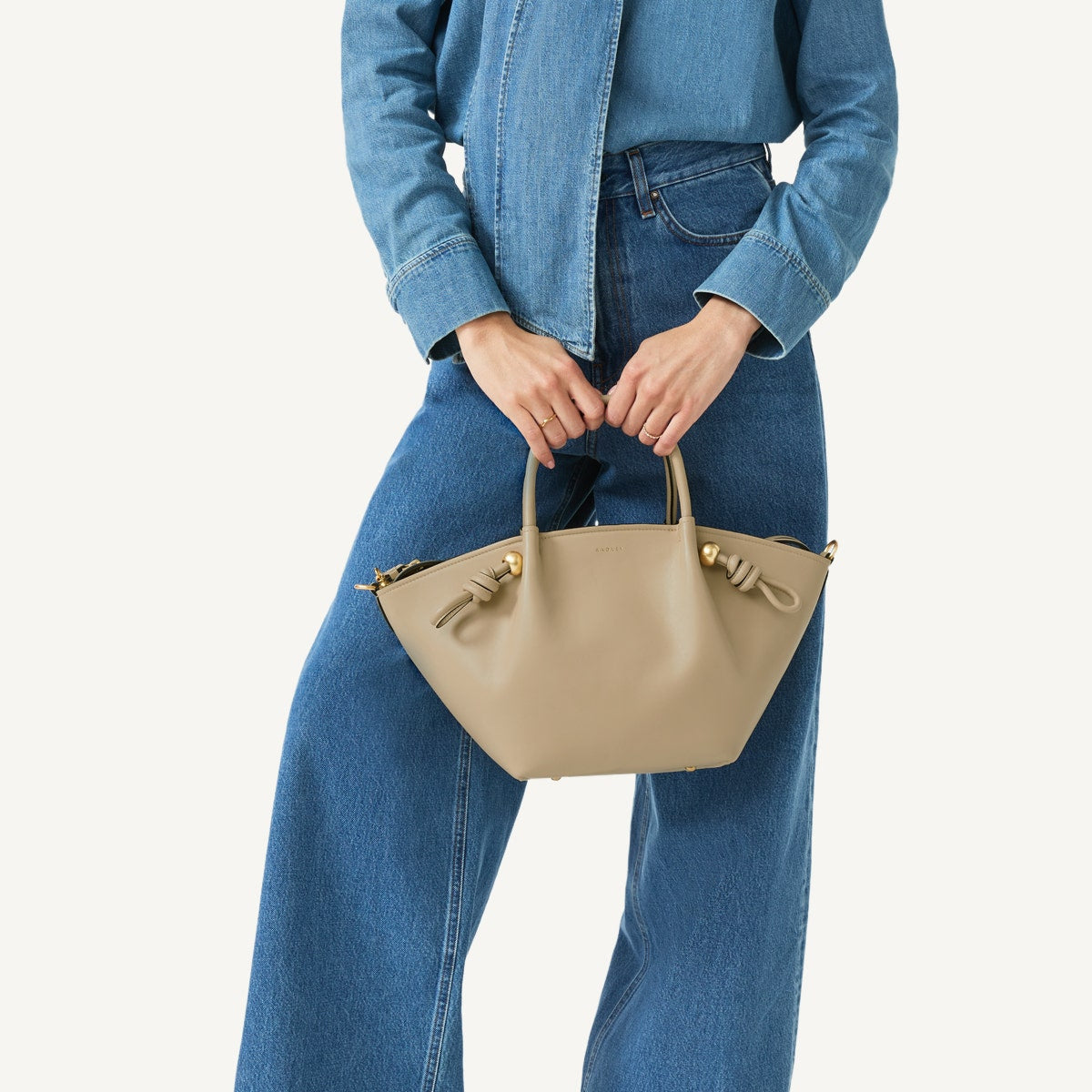 Stone Medium Ziptop Grab Bag | The Romilly SS25 | Radley London