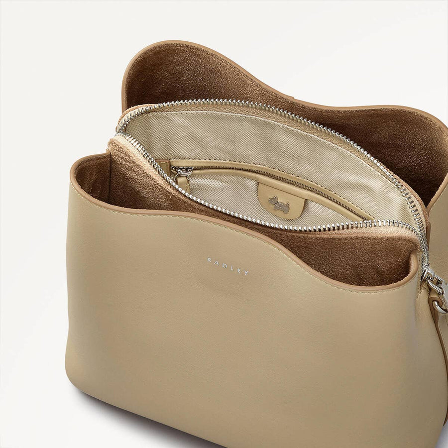 DUKES PLACE MEDIUM COMPARTMENT CROSS BODY STONE